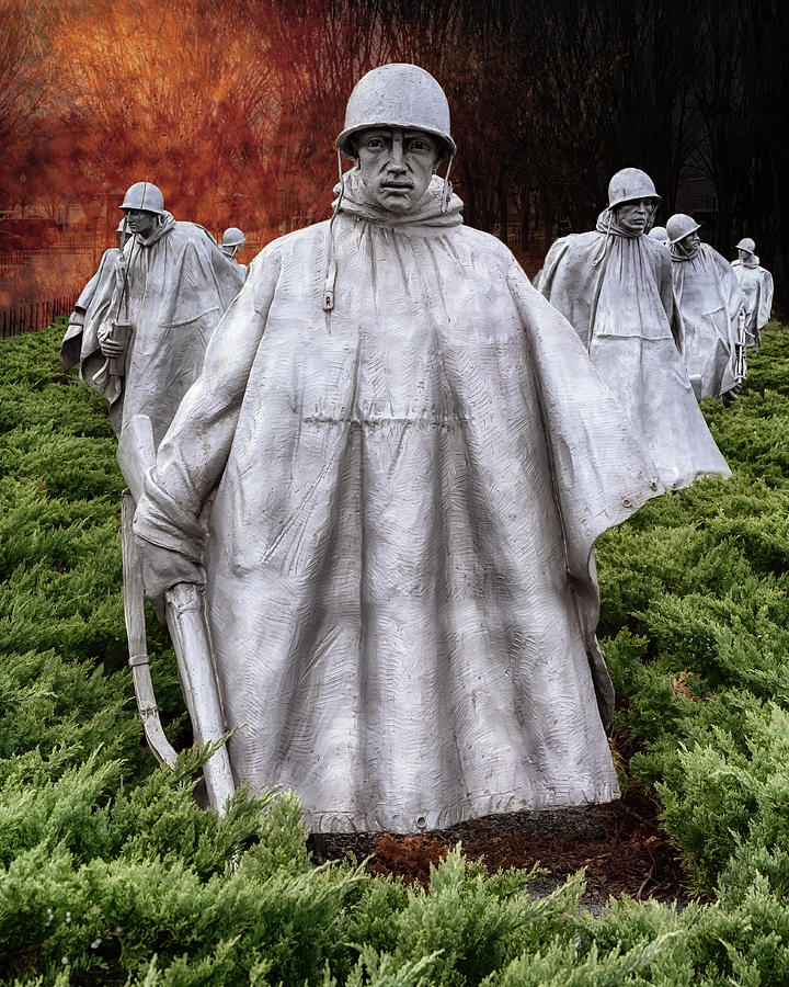 Korean War Memorial - Washington DC Photograph by Susan Rissi Tregoning