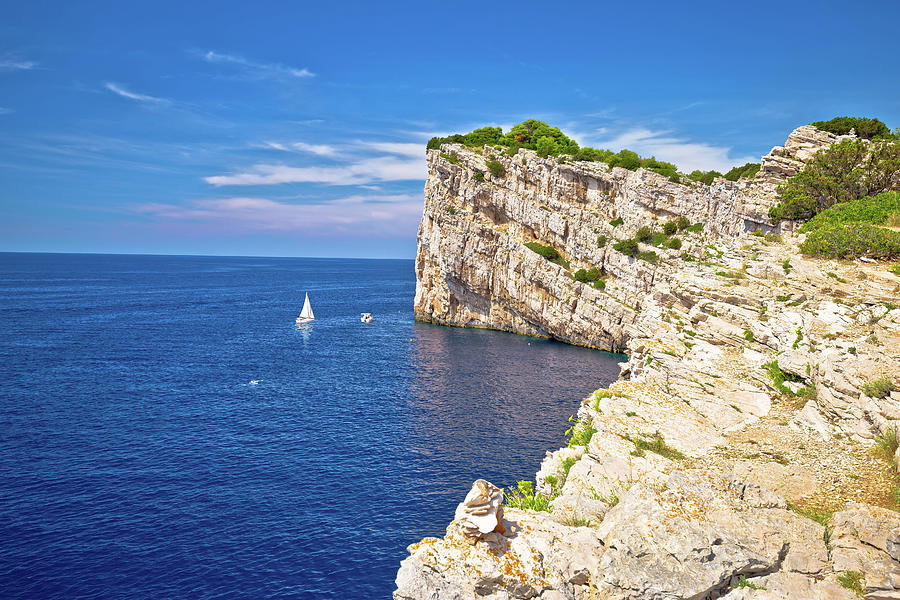 Kornati archipelago national park. Spectacular cliffs of Telasci Photograph by Brch Photography
