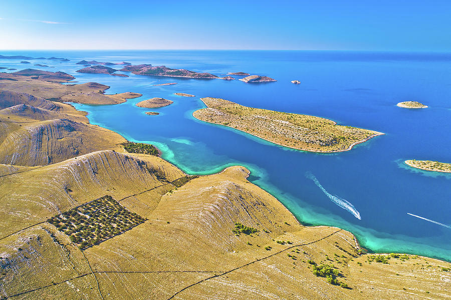 Kornati Islands National Park. Unique Stone Desert Islands In Me Photograph
