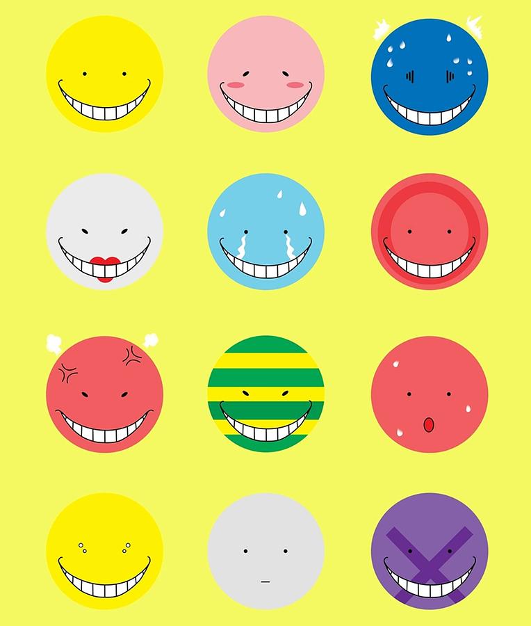 Koro Sensei Emotions Poster Digital Art by Justin Davis