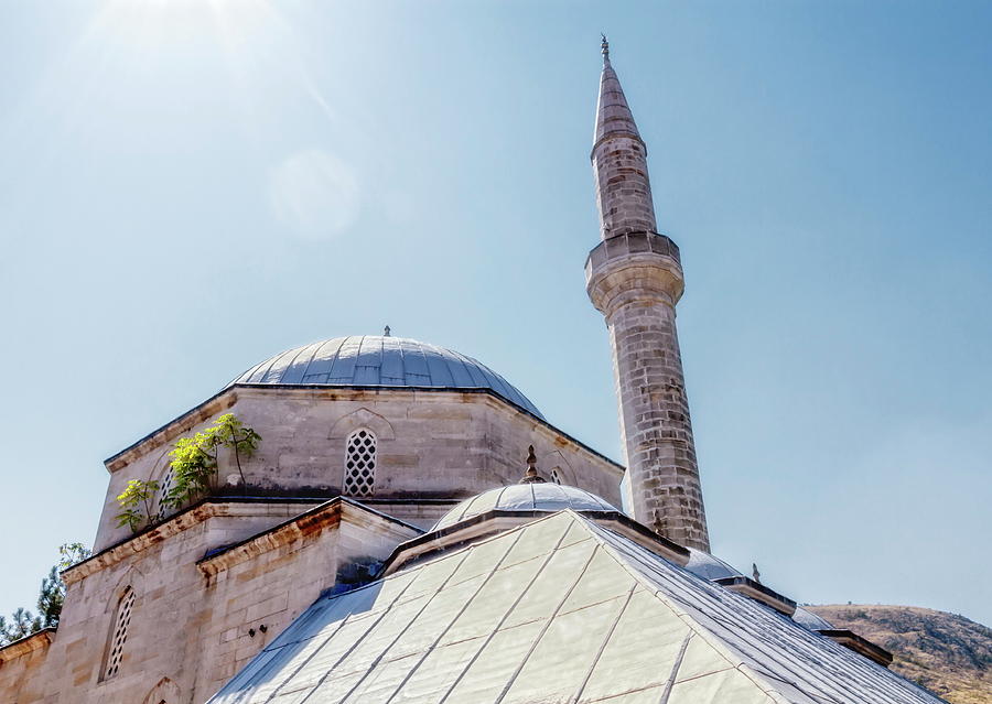Koski Mehmed Pasha Mosque in Mostar, Bosnia and Herzegovina Photograph by Elenarts - Elena Duvernay photo
