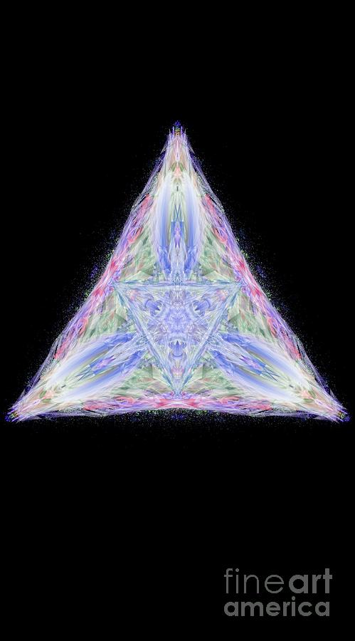 Kosmic Kreation Pyramid of Light Digital Art by Michael Canteen