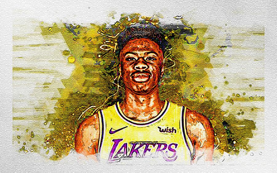 Kostas Antetokounmpo Nba Los Angeles Lakers Basketball Mixed Media By