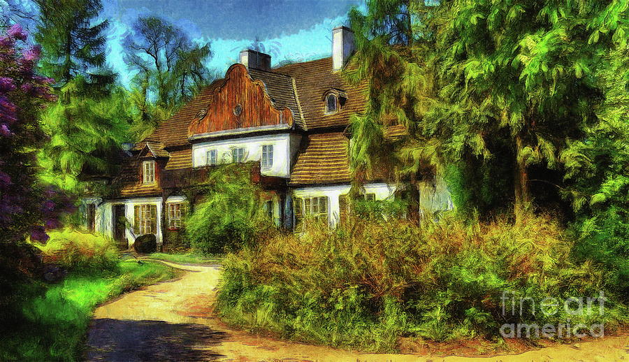 Koszuty Manor, Poland Digital Art by Jerzy Czyz