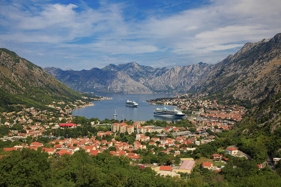 Mountain Photograph - Kotor, Montenegro by Bridget Calip