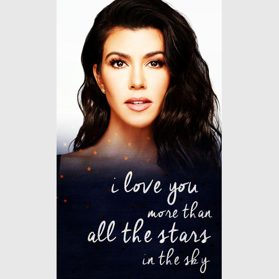 Kourtney Kardashian Painting by Veer Singh