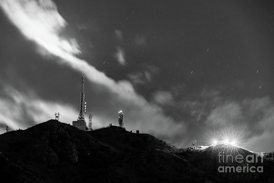 Black And White Photograph - Kowloon peak at night by Visions Of Asia Visions of Asia