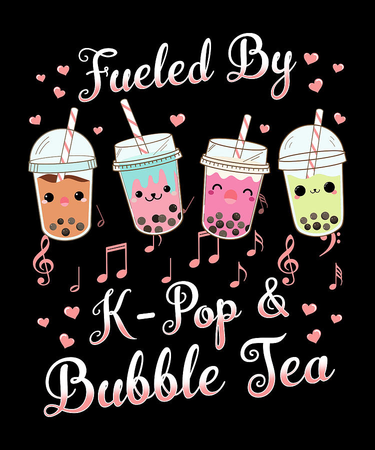 Kpop Bubble Tea Korea Digital Art by Manuel Schmucker - Fine Art America