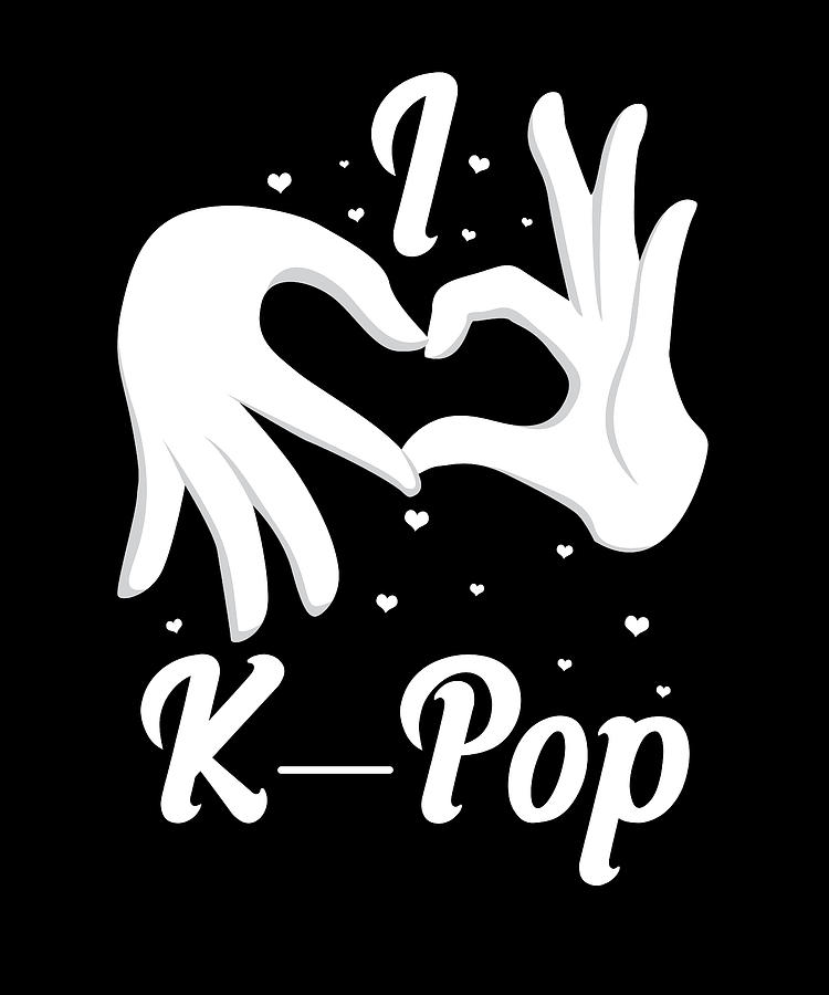 Kpop Heart Hand South Korean Korea K Drama Kpop Digital Art By Florian