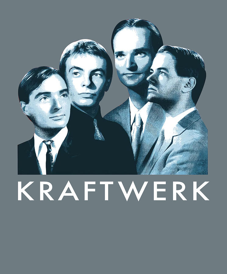 Kraftwerk Electric Cafe 1 Album Cover Sticker by Owen Wilson - Pixels