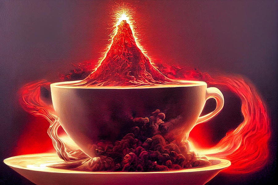 Krakatoa Coffee Digital Art by Craig Boehman