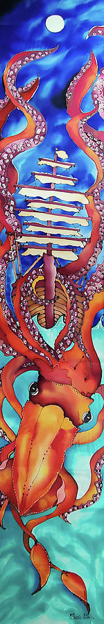Kraken Painting by Karla Kay Benjamin
