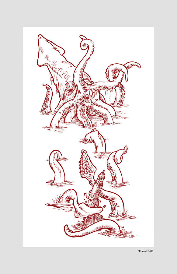kraken drawing