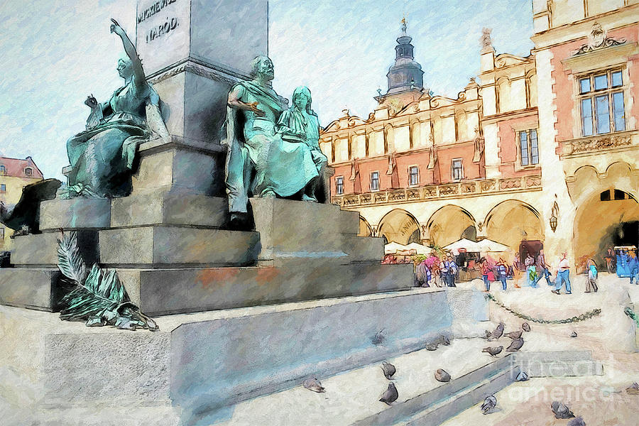 Krakow Old Town And Cloth Hall 1 Photograph by Philip Preston