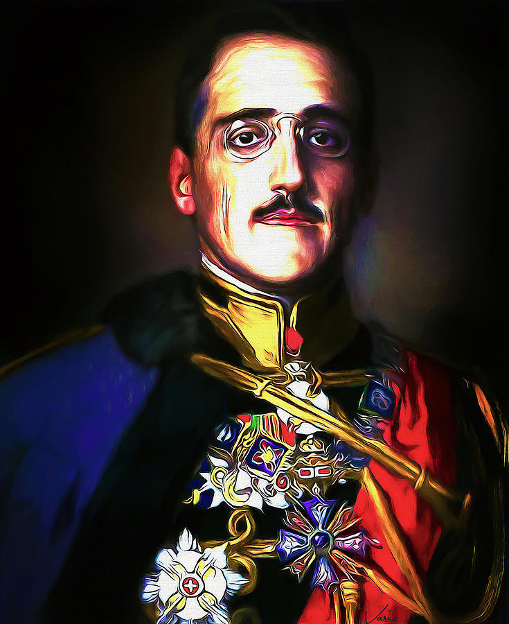 Kralj Aleksandar I  Karadzordjevic - King Aleksandar Painting by Nenad Vasic