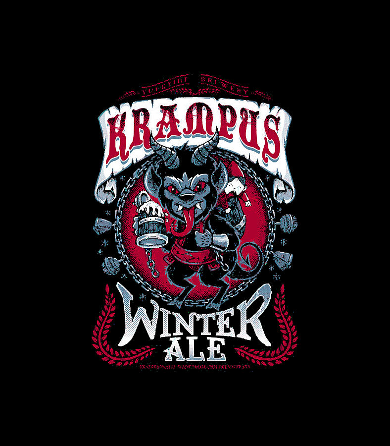 Krampus Winter Ale - Goth Horror Beer Digital Art by Krampus Winter Ale ...