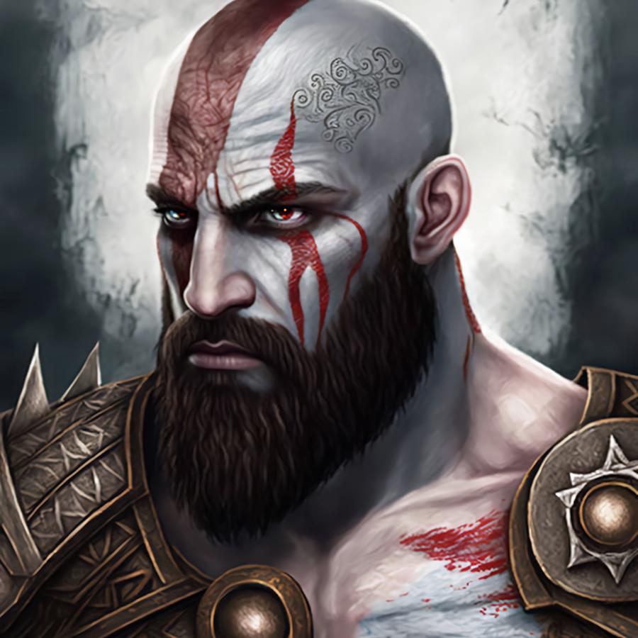 Kratos God Of War Digital Art By Creationistlife Pixels