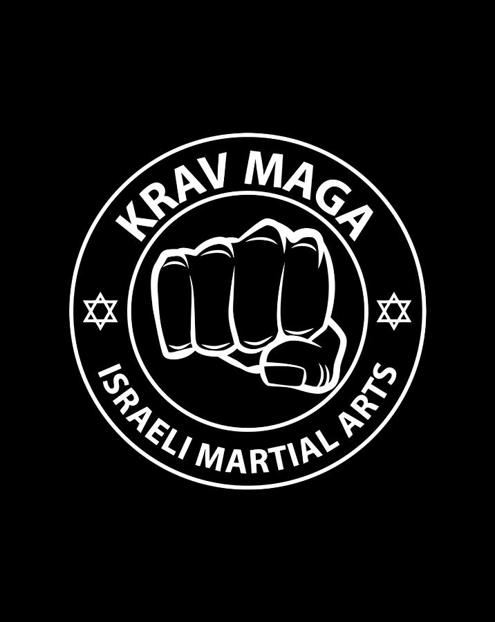 Krav Maga Fist Logo Combat And Self Defense Gift Digital Art by Naomi ...