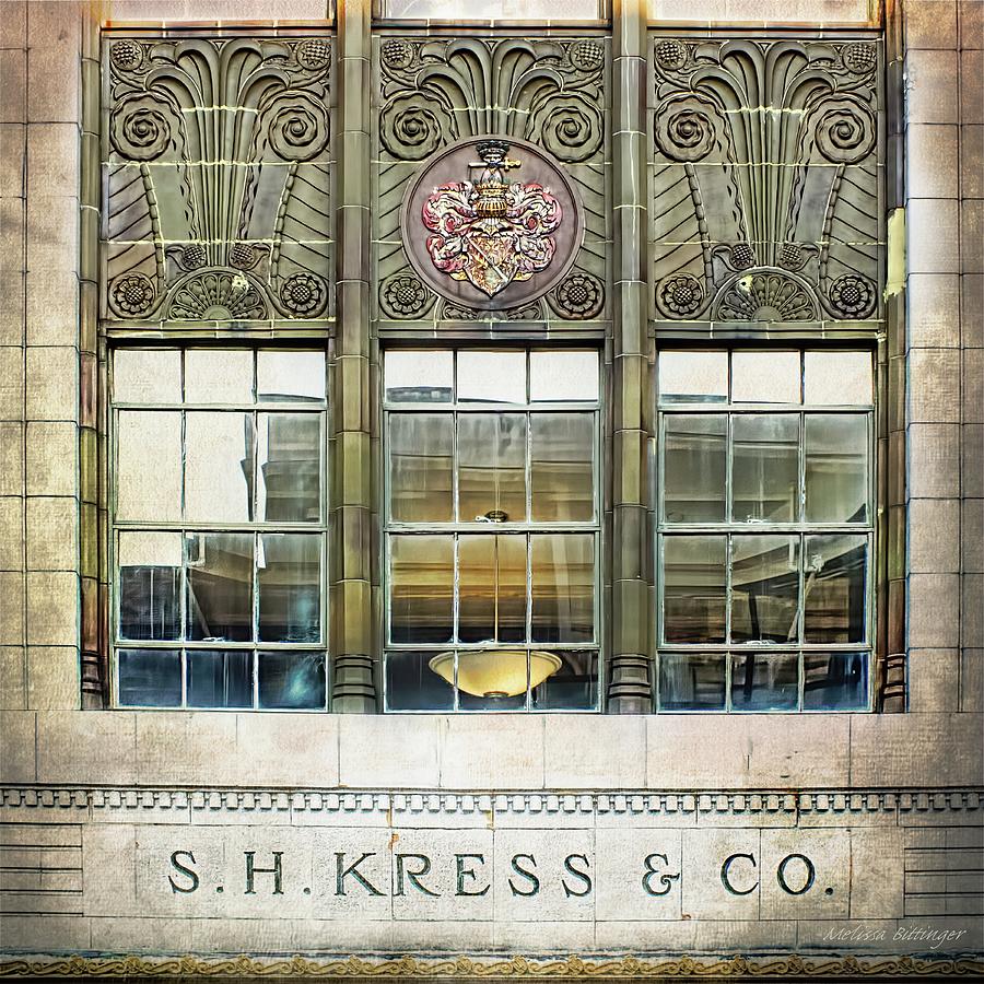 Kress Art Deco Window Photograph by Melissa Bittinger