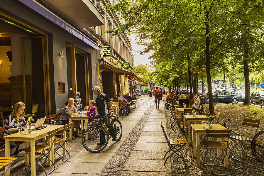 Kreuzberg, Pubs in Schlesische Strasse (street) Photograph by Maremagnum