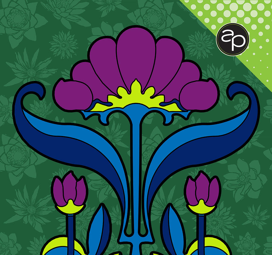 New Orleans Digital Art - Krewe des Fleurs by Art of the Parade Society