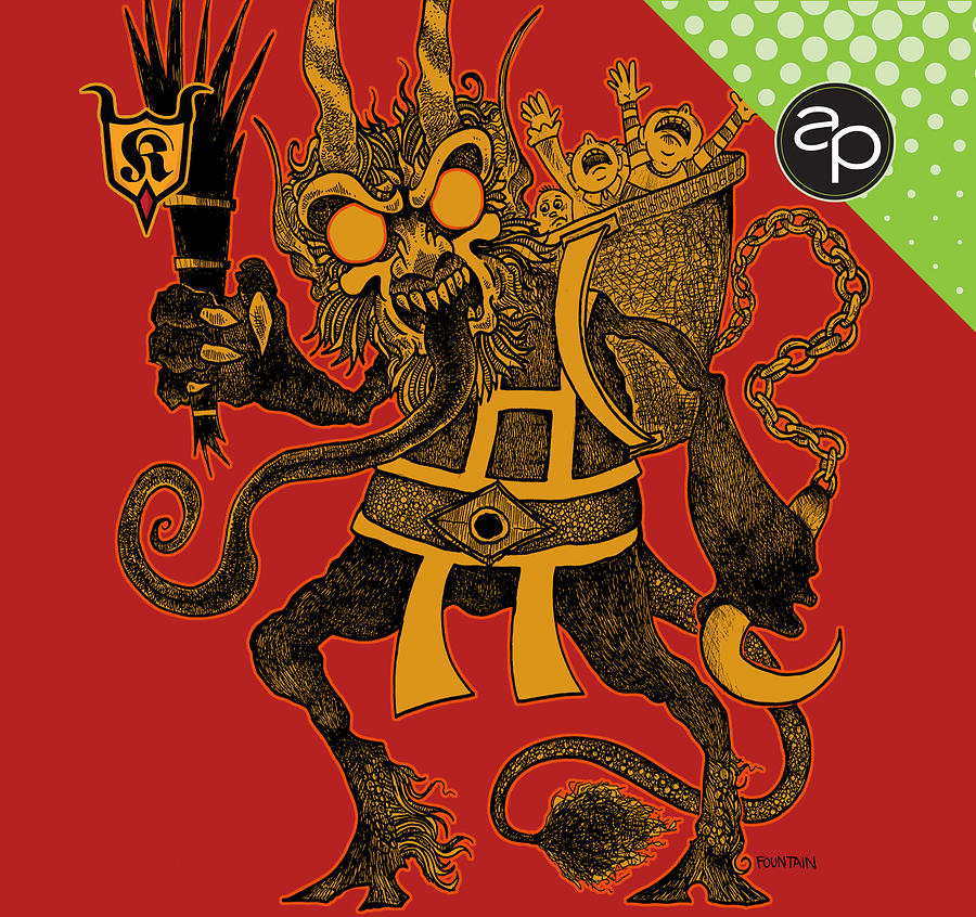 New Orleans Digital Art - Krewe of Krampus by Art of the Parade Society