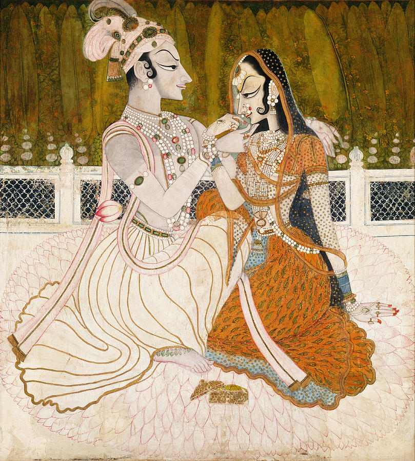 Krishna and Radha Painting by Anonymous
