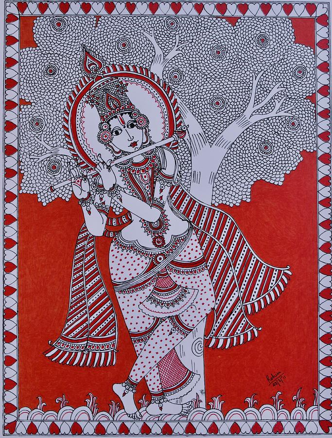 Krishna Painting by Bnte Creations