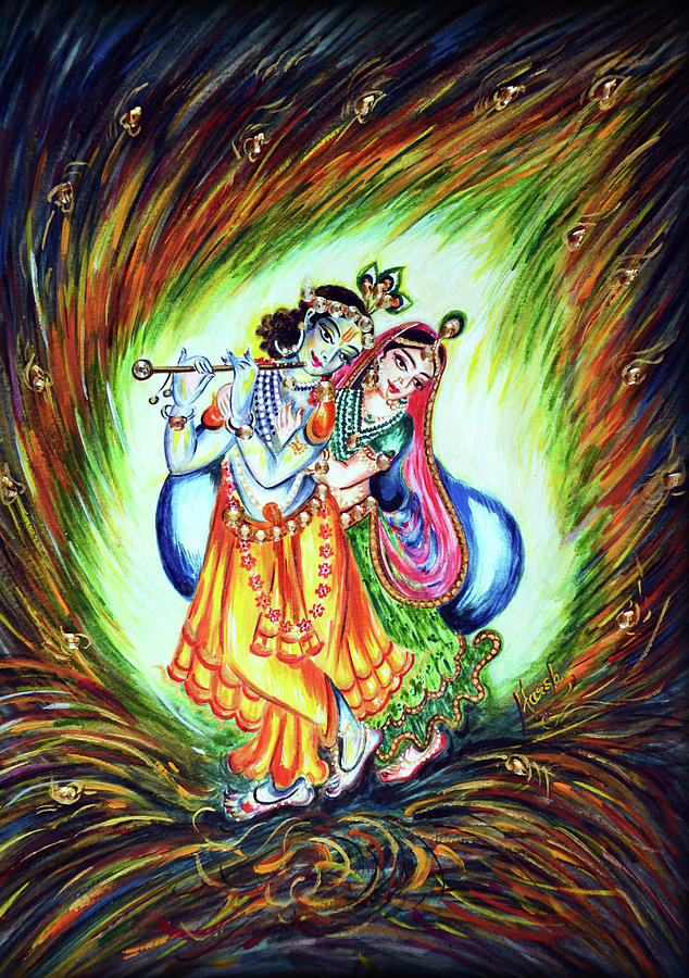Krishna Painting by Harsh Malik