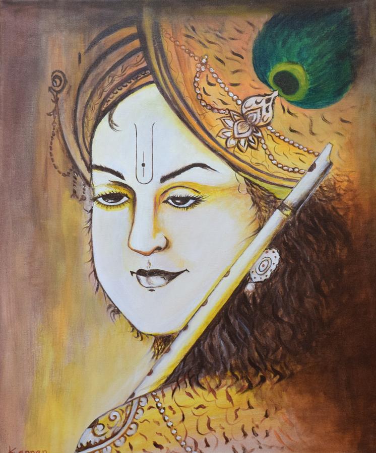 Lord Krishna drawing by sunilsamantara on DeviantArt