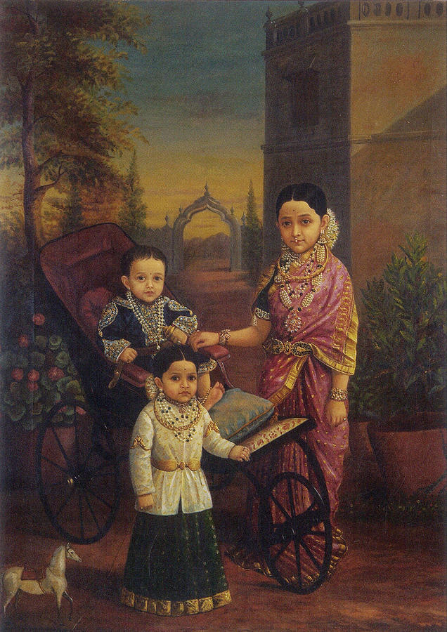 Raja Ravi Varma | Lord Shiva and Family (1903) | MutualArt