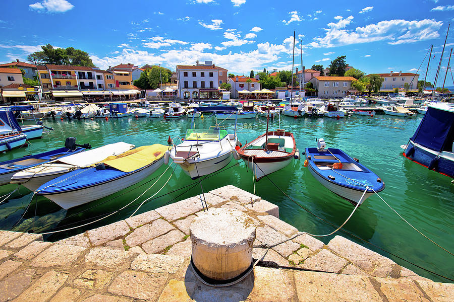 Krk. Town of Malinska harbor and waterfront view Photograph by Brch Photography