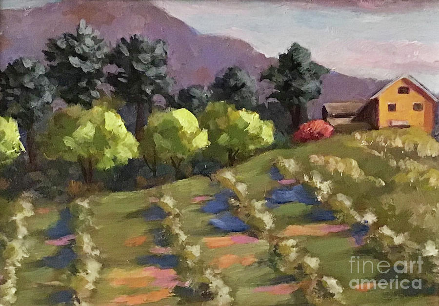 KTs Orchard Painting by Anne Marie Brown