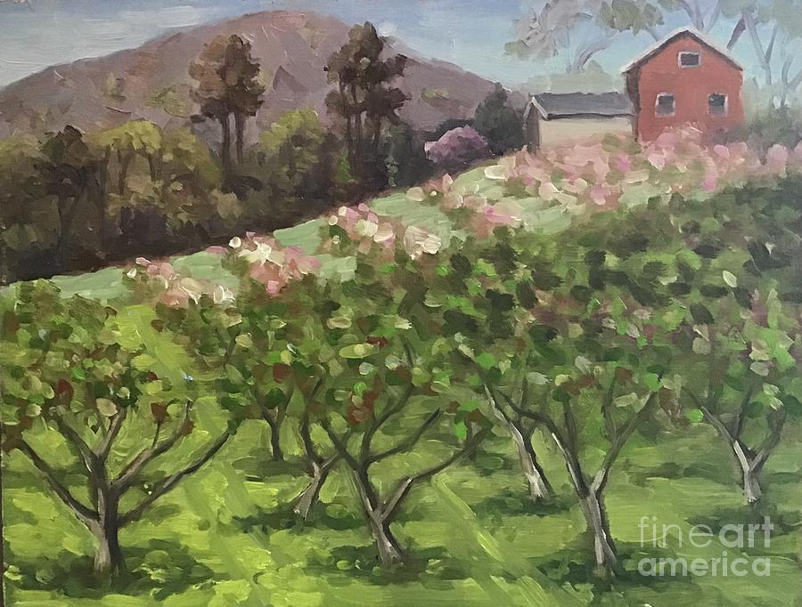 KTs Spring Orchard Painting by Anne Marie Brown