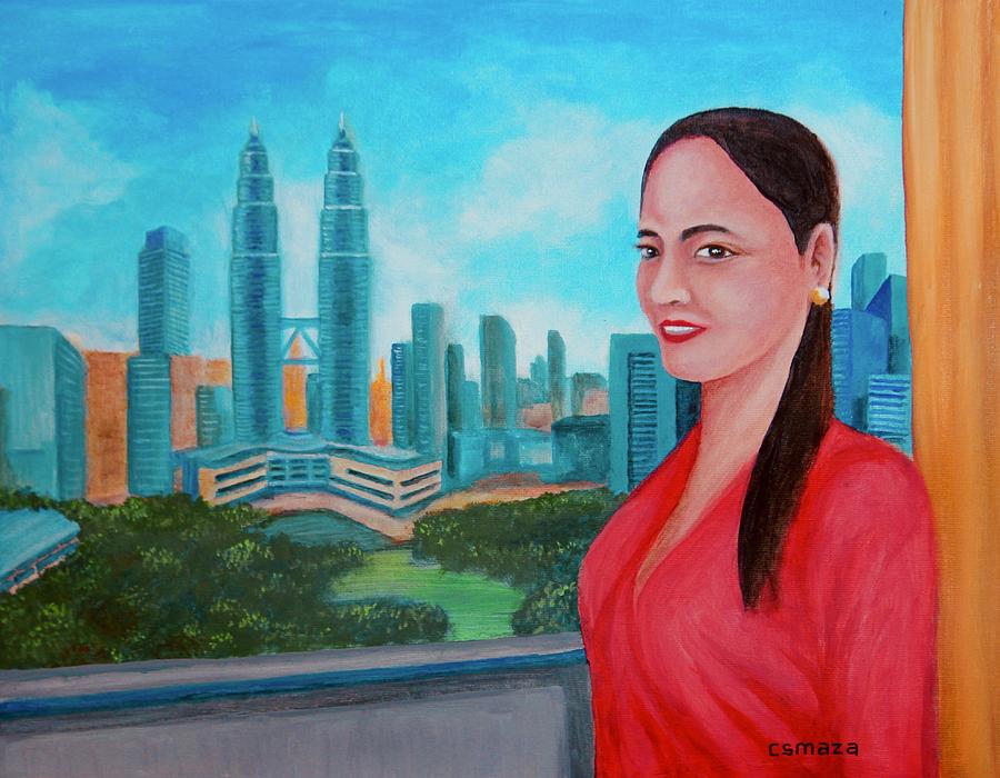 Kuala Lumpur Beauty Painting by Cyril Maza