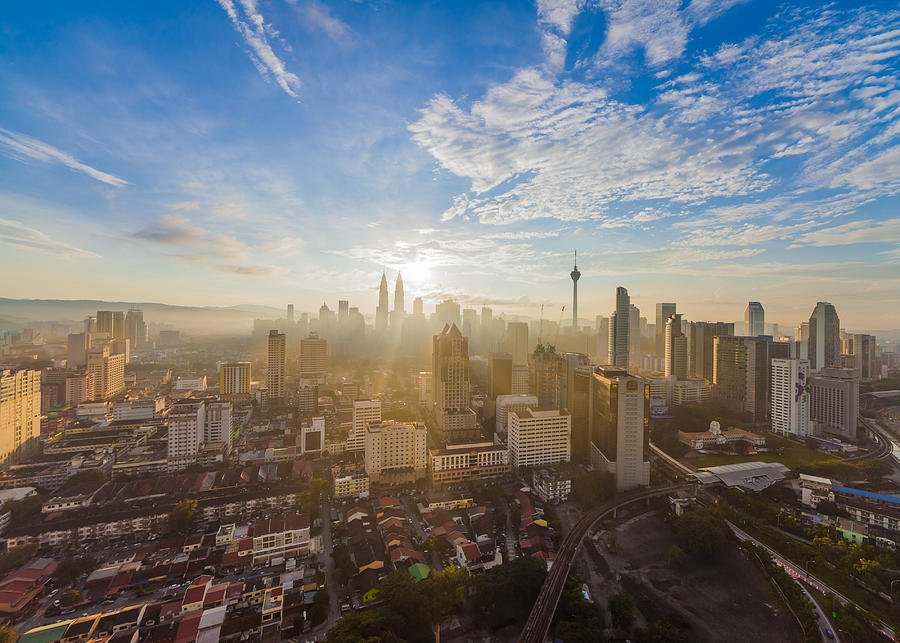 Kuala Lumpur heart of the city view during sunrise Photograph by HafidzAbdulKadir Photography