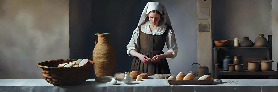 Kubrick Filming Vermeer Digital Art by David Luebbert