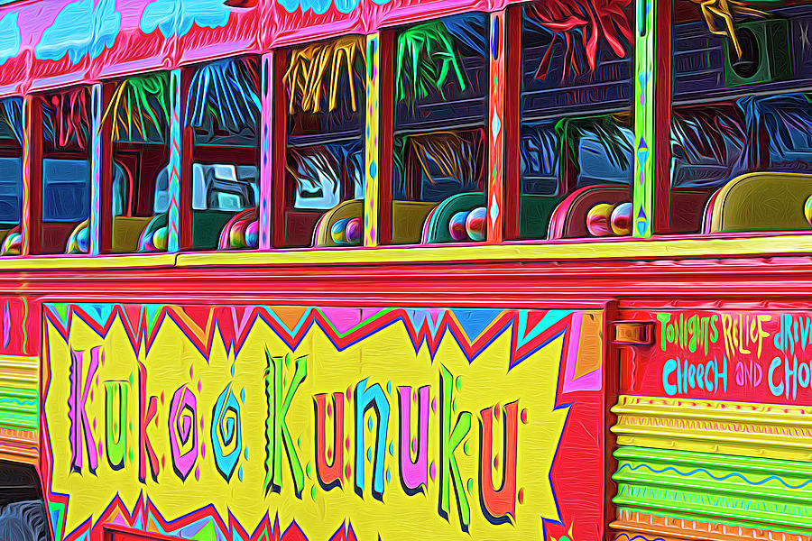 Kukoo Kunuku Tour Bus Aruba Photograph by Debra Martz