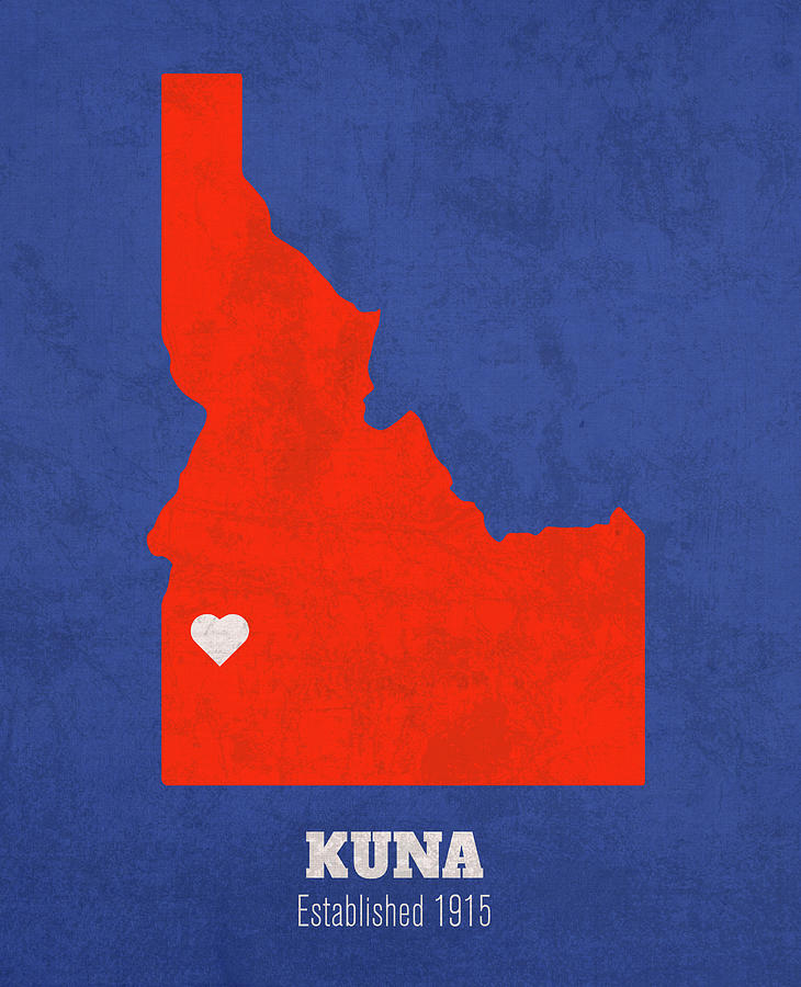 Kuna Idaho City Map Founded 1915 Boise State University Color Palette