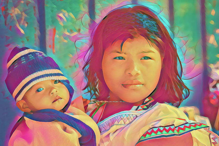 Kuna Yala - Mother and child Photograph by Tatiana Travelways