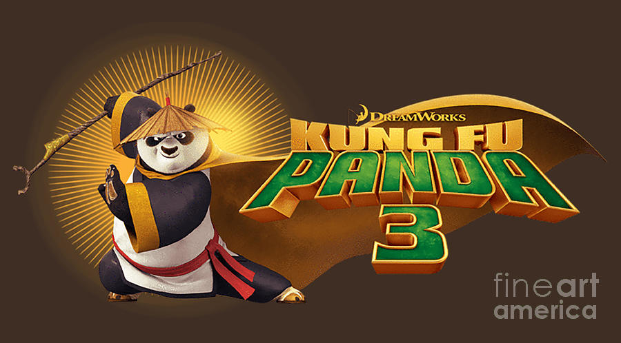 Kung Fu Panda 3 Animation Po Logo Digital Art by Thelma Mackellar ...
