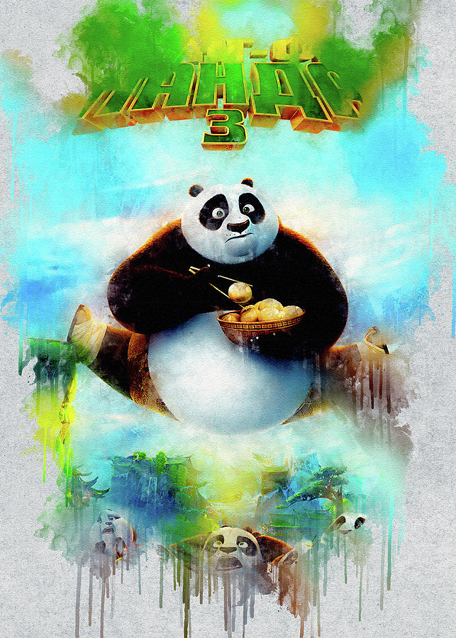 Kung Fu Panda 3 Digital Art by Kacy Fulton