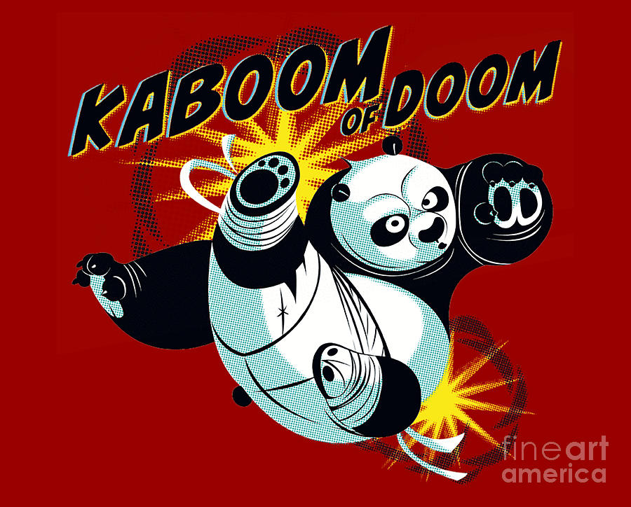 Halloween Movie Digital Art - Kung Fu Panda Animation Kaboom Of Doom by Thelma Mackellar