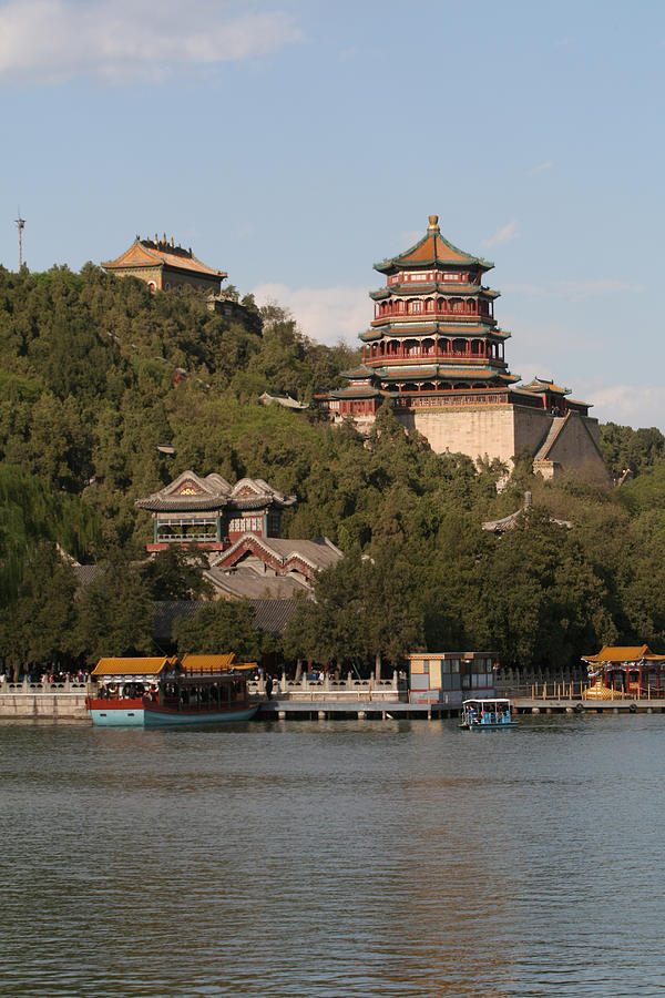 Kunming Hu lake, Summer Palace Park, Summer Palace, Beijing, China, Asia Photograph by MOAimage