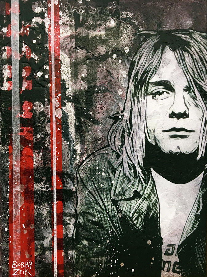 Kurt Cobain Painting - Kurt by Bobby Zeik