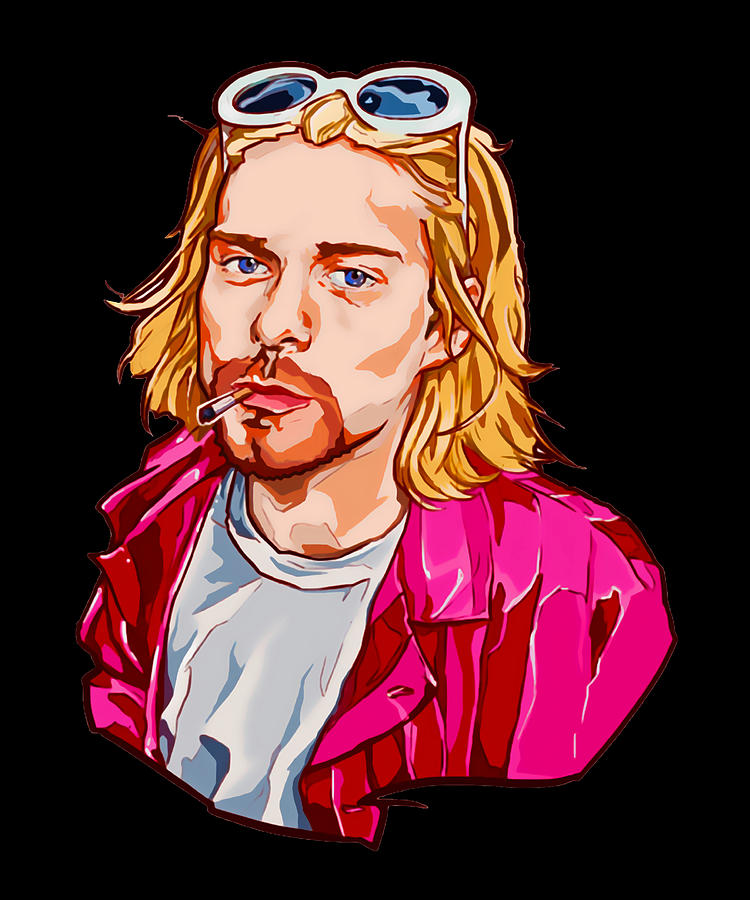 Kurt Cobain Fan Art Digital Art by Lee Faukner | Pixels