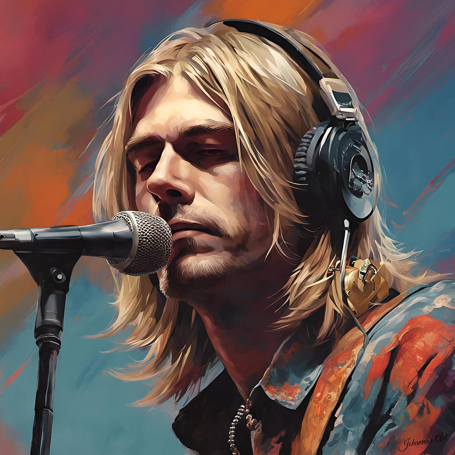 Kurt Cobain Digital Art by Johanna's Art Creations - Fine Art America