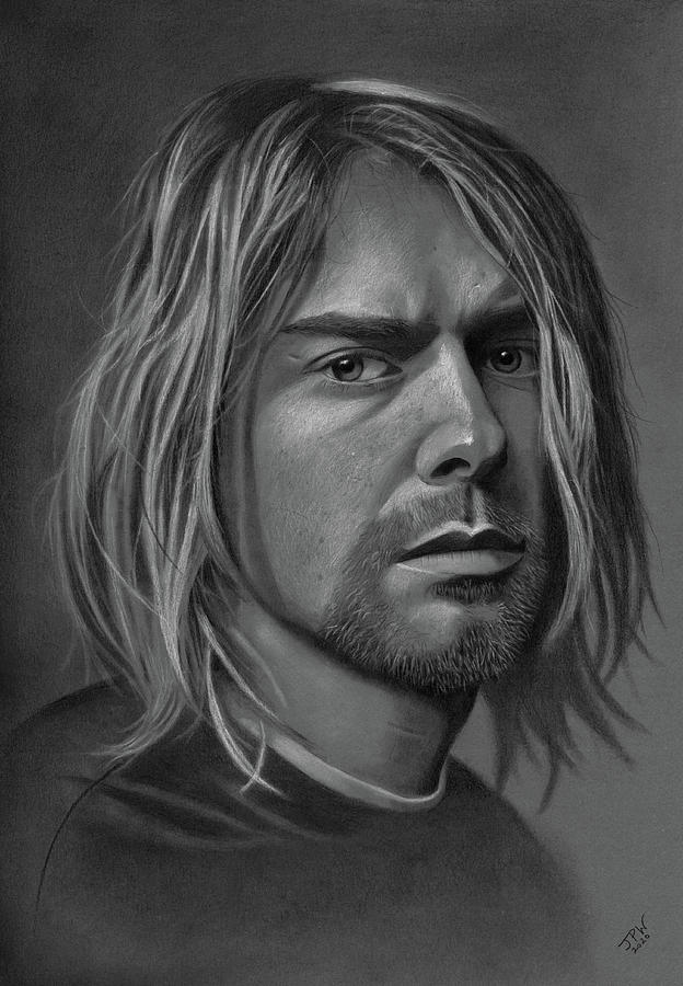 Kurt Cobain Drawing - Kurt Cobain by JPW Artist