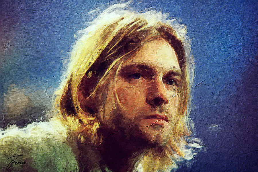 Kurt Cobain Digital Art by Mark Janeo - Pixels