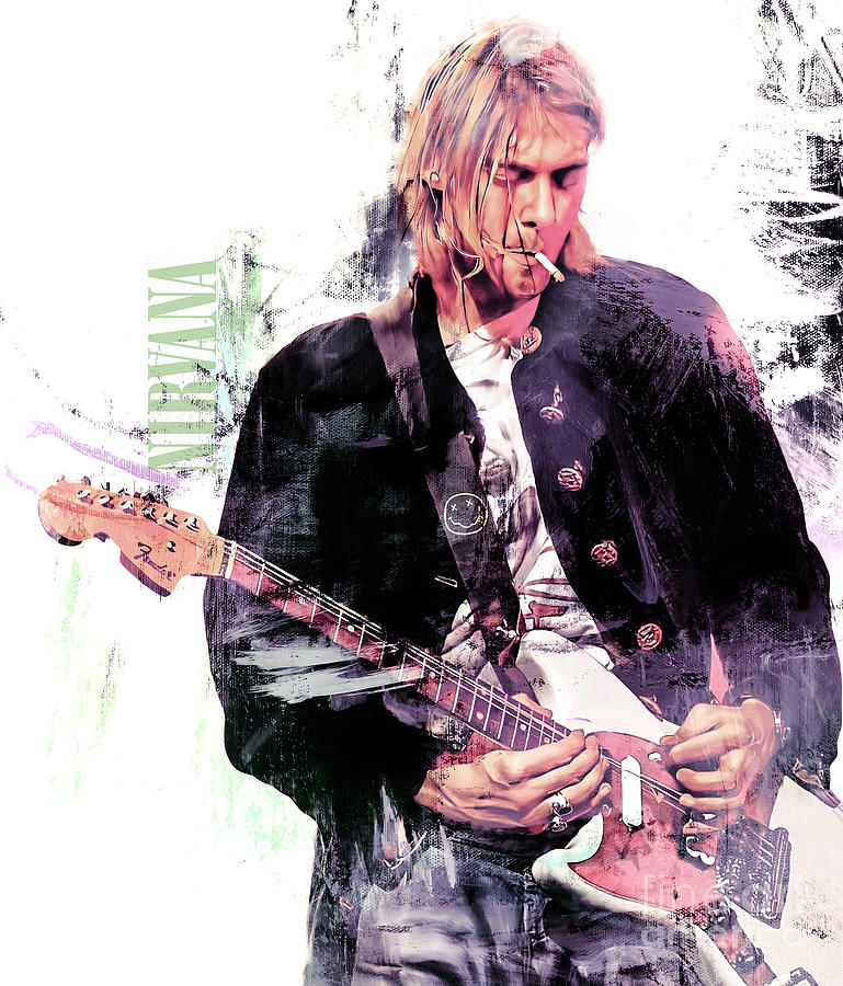 Kurt Cobain NIRVANA Painting by Gull G - Fine Art America